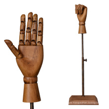 adjustable mannequin wood articulated hand model display